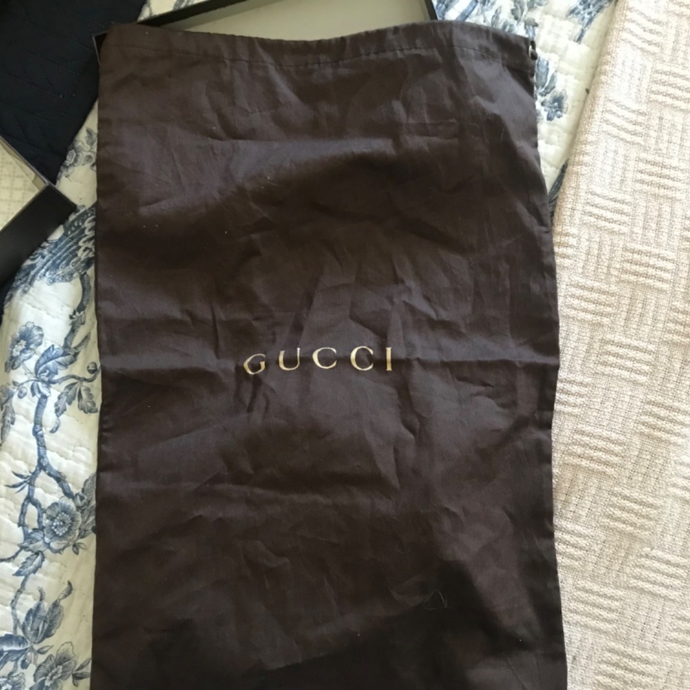 Authentic Gucci Smooth Leather Black Belt with Double G Buckle 90cm - Picture 3 of 4